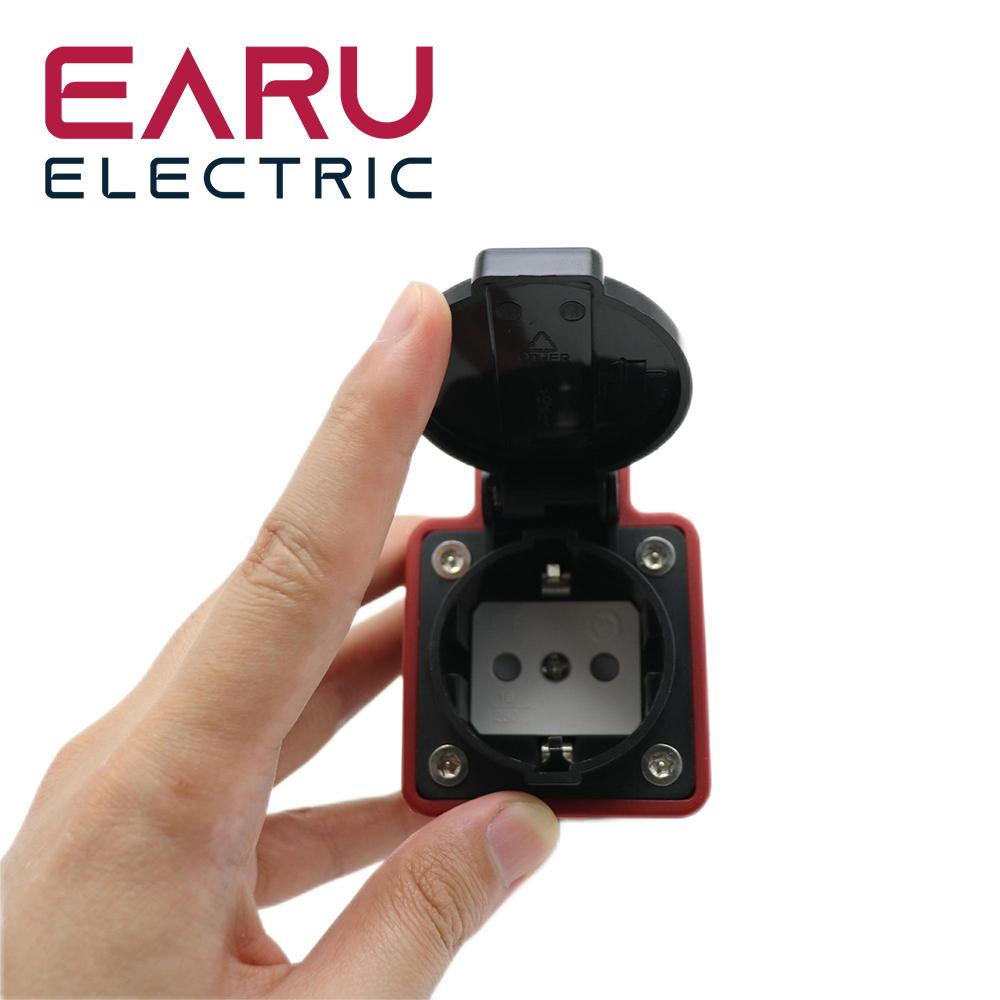 Portable 220V Type 2 Charger Male Plug to Schuko Socket EV Charging Adapter For EV Charger EV Connector Schuko Plug