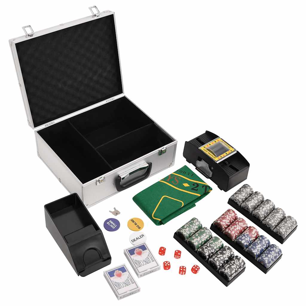 Vidaxl Poker Chip Set, 300 Pcs, 11.5 G