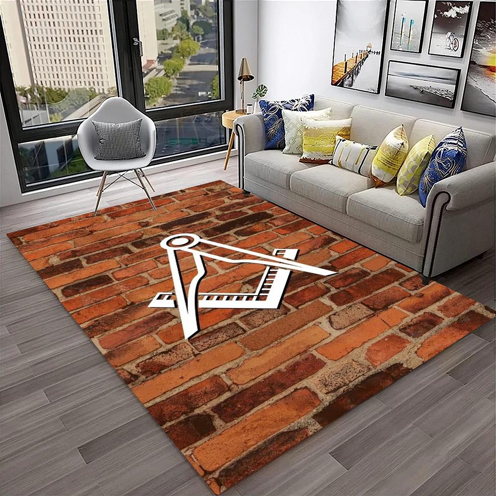 Masonic Freemasonry Illuminati Ring Carpet Rug for Home Living Room Bedroom Sofa Doormat Decor,Kid Area Rug Non slip Floor Mat