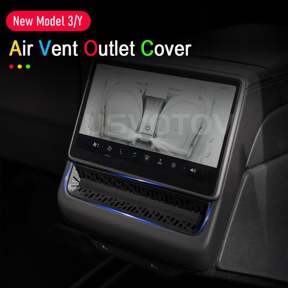 For 2026 2026 Tesla Model 3 Y Juniper Rear Condition Air Vent Outlet Cover Air Flow Vent Protective Grille Grill Car Accessories