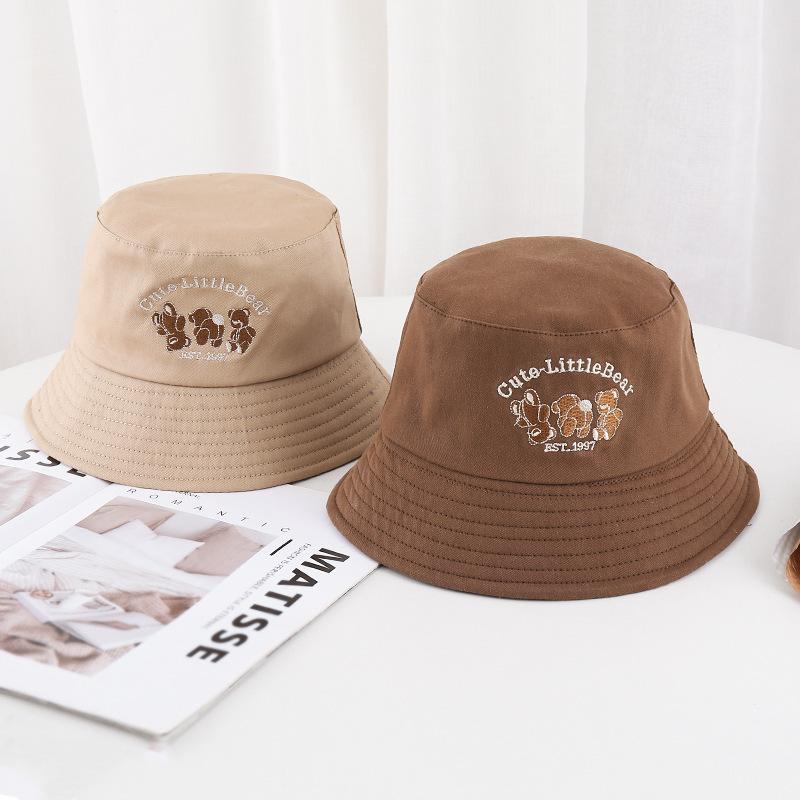 Big head circumference bucket hat boys and girls casual versatile face small wide brim sun hat couple basin hat