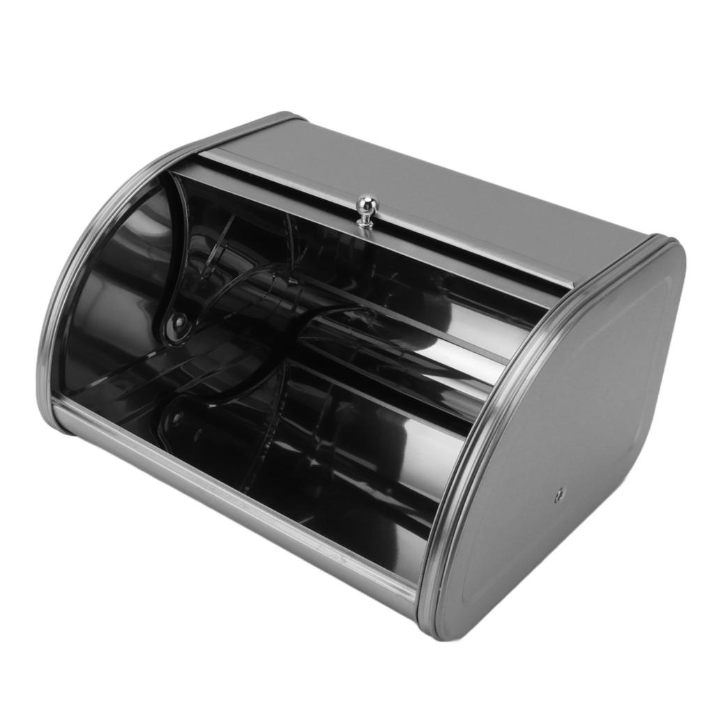 Ψωμιέρα Αμερικάνικου Στυλ Μικρή Με Επίπεδη Πλευρά Μεταλλικός Κάδος Αποθήκευσης Ψωμιού για Ψωμί Κέικ Ντόνατ Μπισκότο