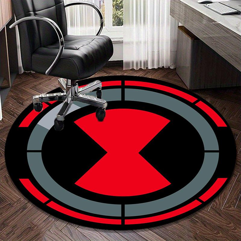 X-ray Protection Symbol round carpet Chair cushion Round Entryway Rug, Soft Round Rugs for Living Room, Bedroom, Circle Carpet decor gifts