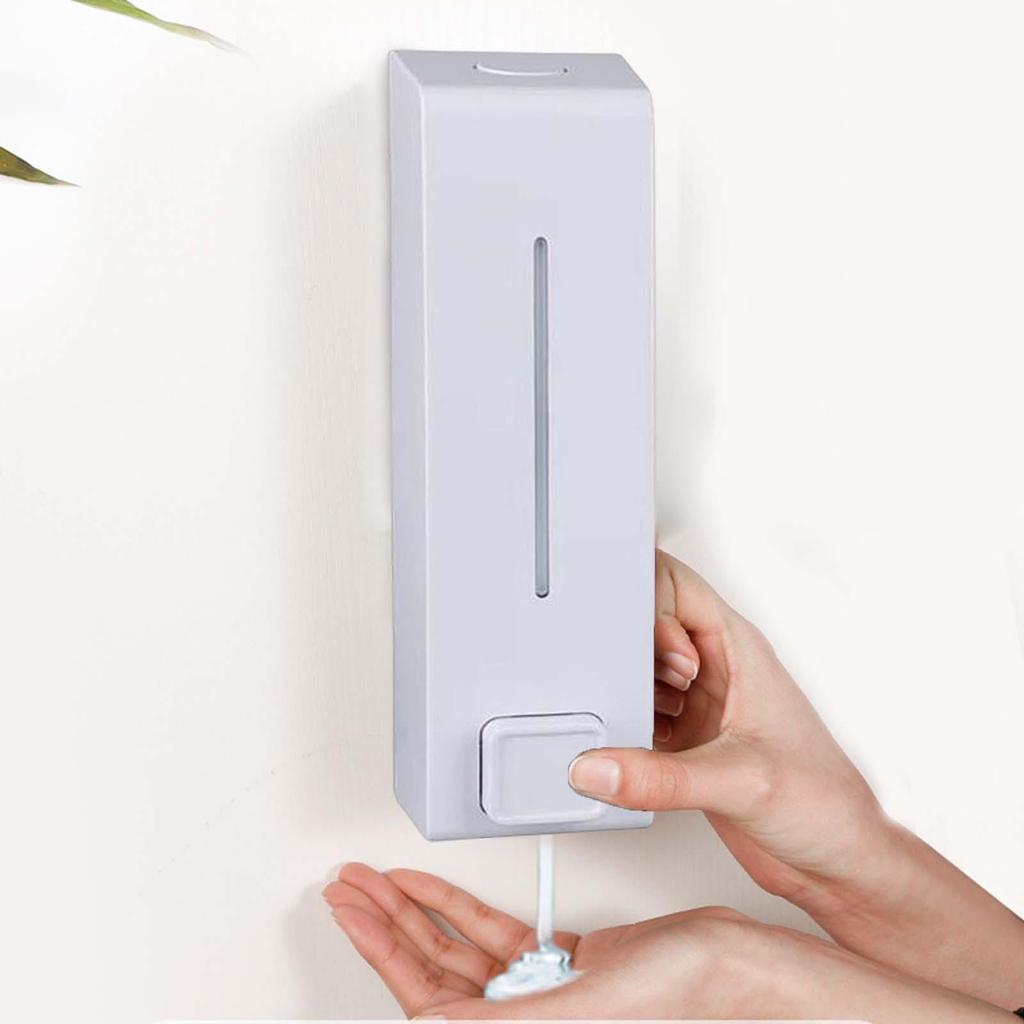Plastic Handmatige Zeepdispenser Shampoo Douchegels Container Fles Voor Keuken Badkamer Kantoor Met Eenvoudige Installatie