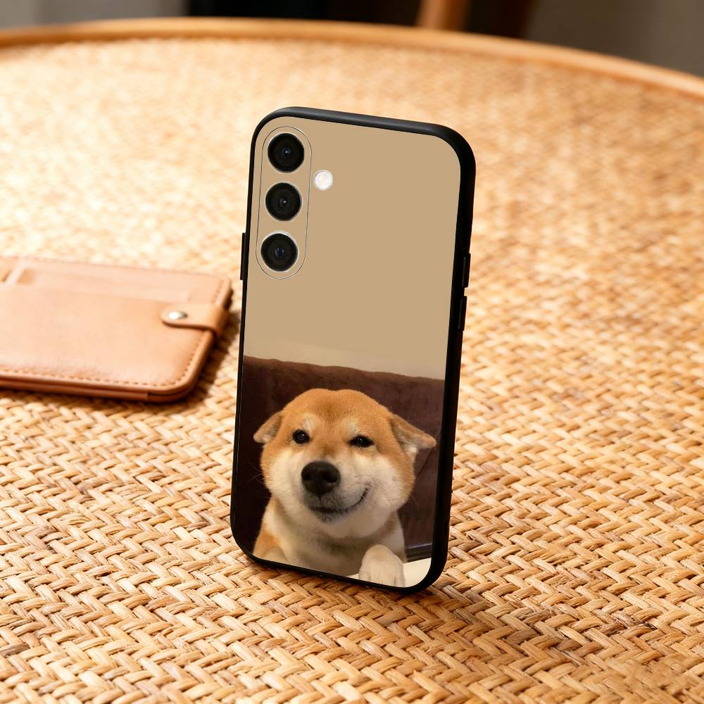 Animal Shiba Inu Dog Cute Phone Case For Samsung  A73,72,71,A52,51,40,41,A22,A32,31,A13, Soft Black Shell