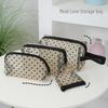 Custom Transparent Mesh Makeup Bag - Large Capacity, Portable Toiletry and Cosmetic Storage Bag for Women