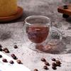 15 Pcs Double Walled Espresso Cups Insulated Clear Tea Cups with Handle Glass Coffee Mug