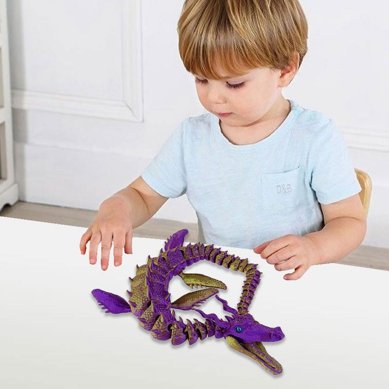 3D Printed Dragons 3D Dragons With Flexible Joints Full Articulated 3D Printed Dragon Fidget Toys For Adults Boys Kids