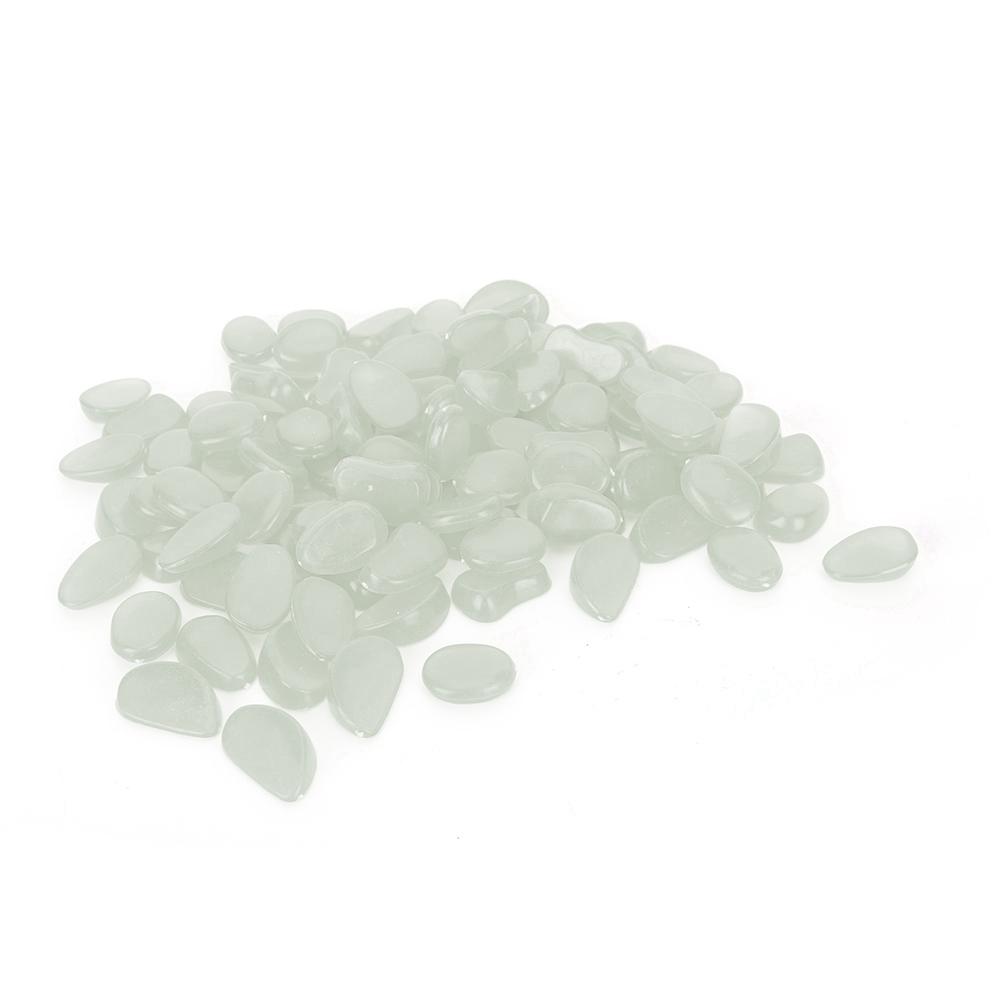 100 ks Svítící kámen Fluorescenční dekor Zahrada Dvůr Vnitřní Akvárium Krajinná dekoraceČirý