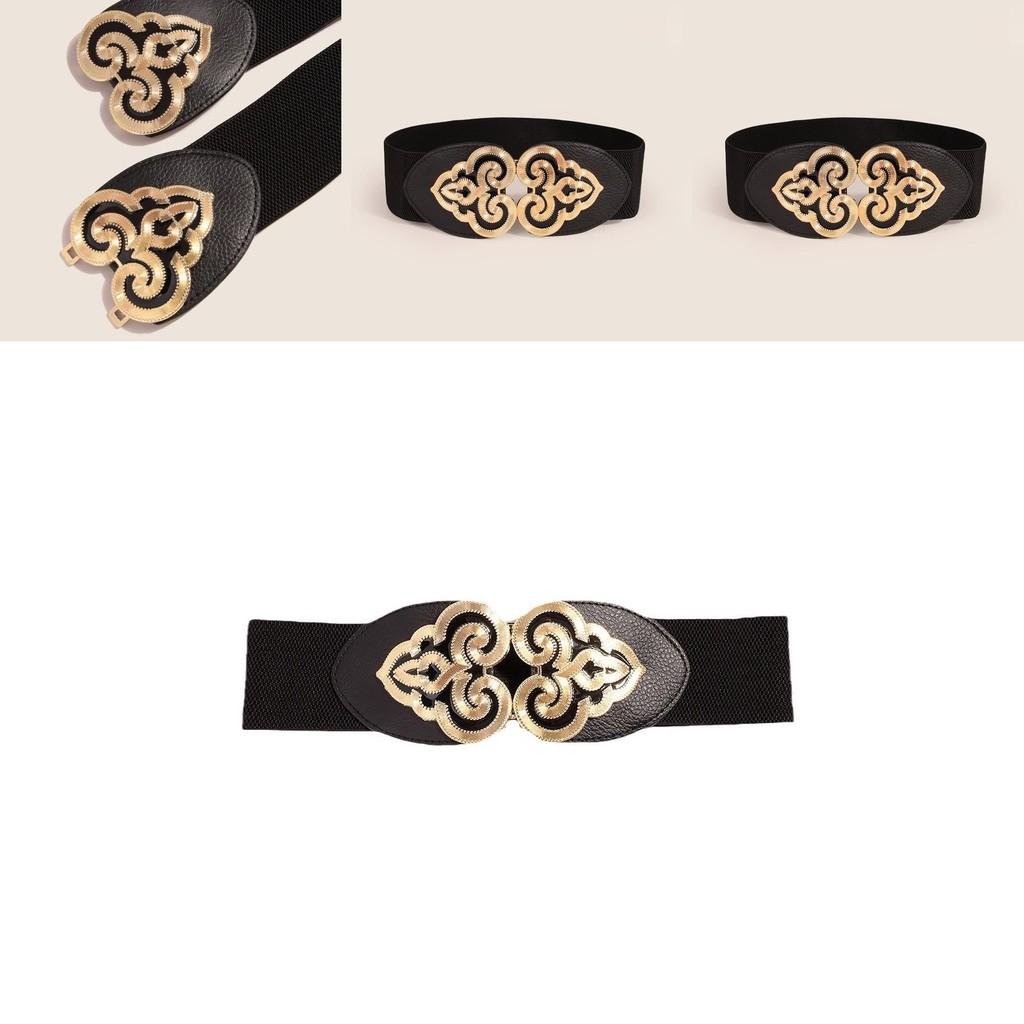 Fashion Waist Belt For Women With Embossed Totem And Adjustable Tapes For Summer Casuals