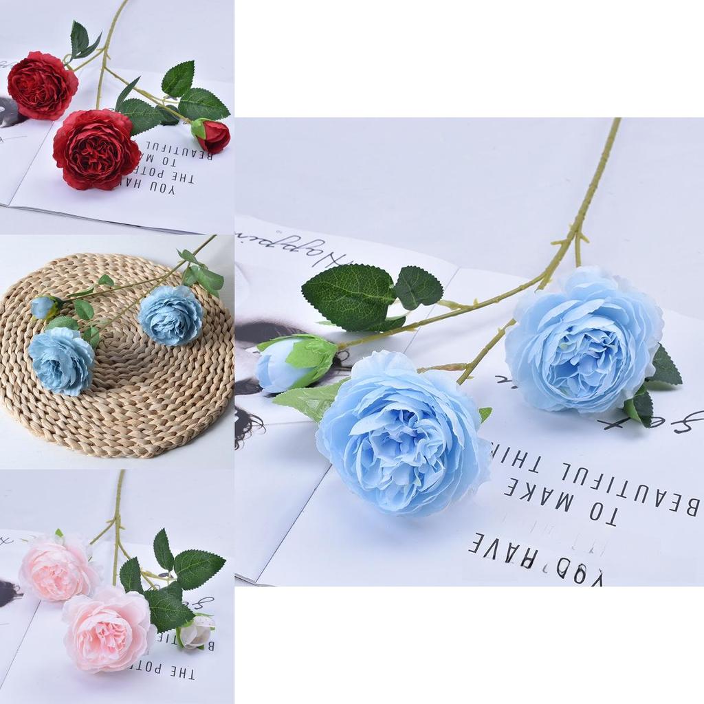 Piwonie Sztuczne Kwiaty na Wydarzenia Plenerowe z Teksturowanym Wykończeniem do Użytku Domowego