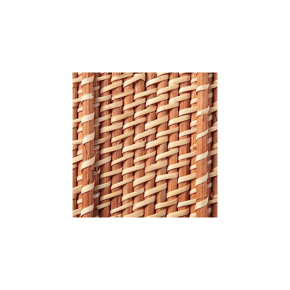 MUJI Stackable Rattan Rectangular Box, Half Size, Shallow, 26cm (W) X 9cm (D) X 6cm (H), 37525702