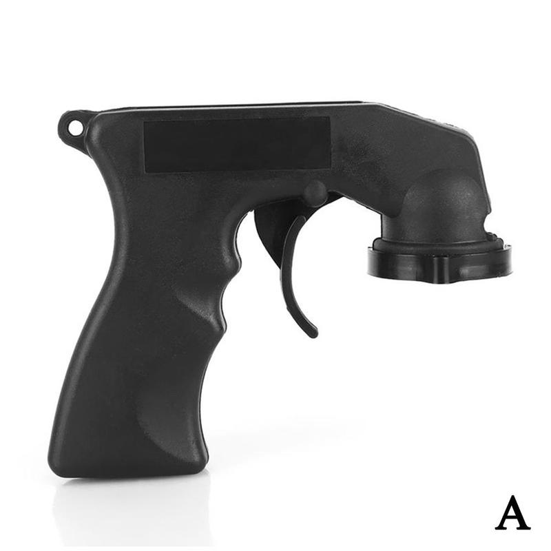 Spray Gun Adaptor Auto Polishing Paint Care Aerosol Spray Gun Handle with Full Grip Lock Car Maintenance Painting Paint Tool