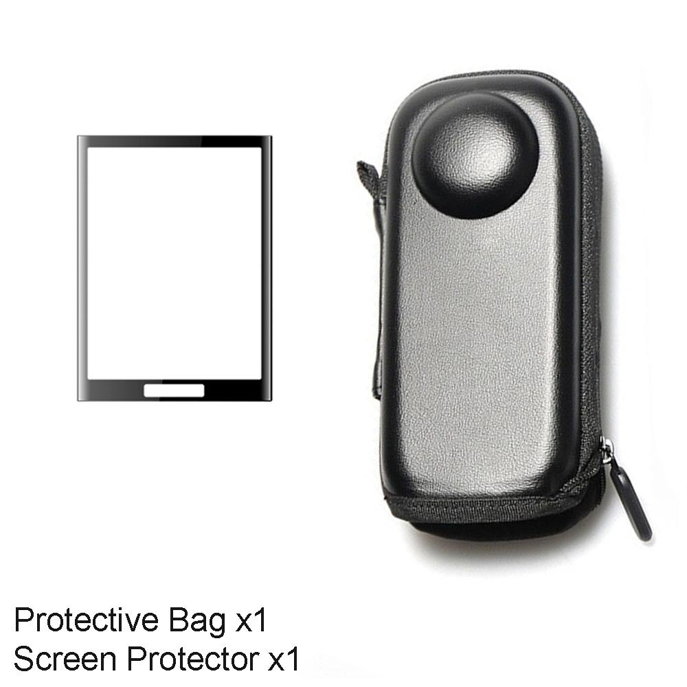Anti-scratch PU Bag Portable Protective Case for Insta360 X4 Screen Protector Mini Storage Case for Insta360 X4 Accessories