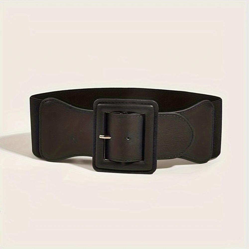 Wide Waist Strap Punk Style Decoration Belt Exquisite Stretch Waistband  for Women