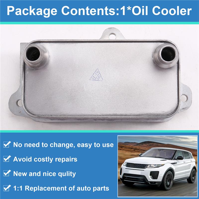 A28G-For Land Rover Range Rover Evoque Discovery Sport Jaguar E-PACE Oil Cooler LR086284 LR079951 T4A19479 GJ327A095AA