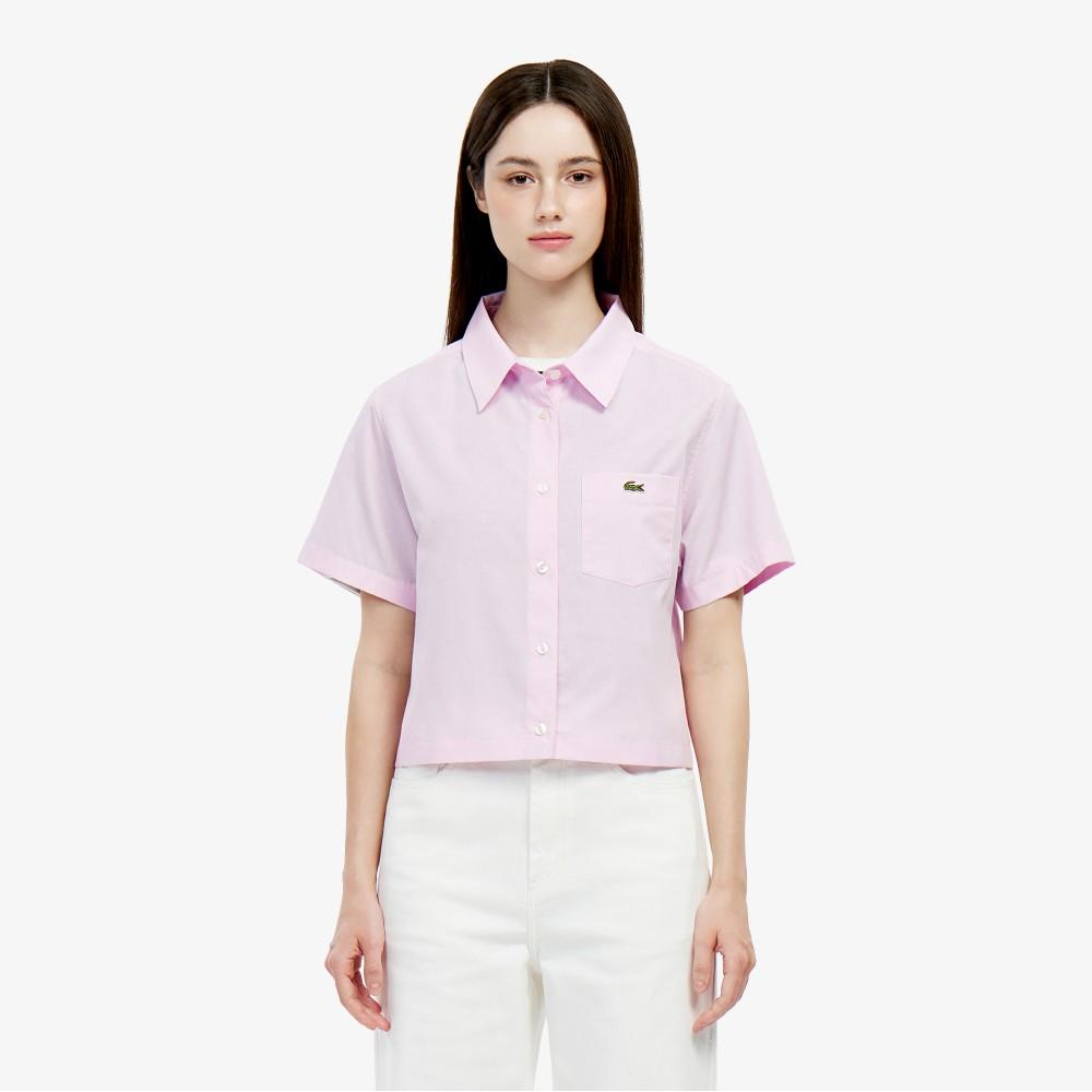 Lacoste Women's JP Cotton Linen Short-Sleeved Shirt CF9479-56GZ4H