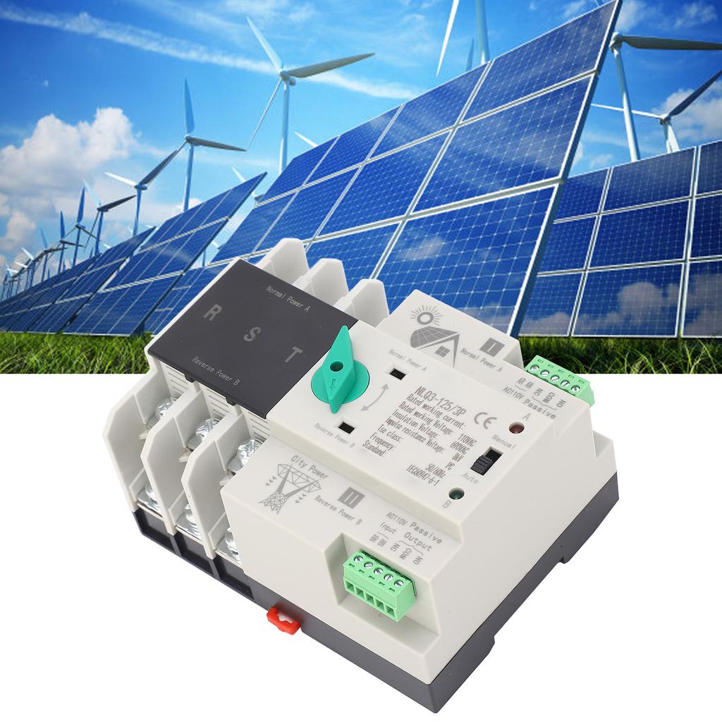  Power Automatic Transfer Switch PV Inverter 3P Efficient Power Timer Automatic Transfer Switch 