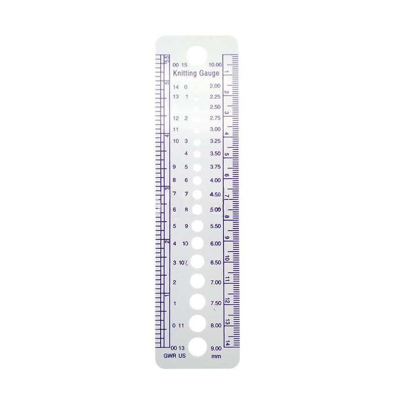 Multifunctional High-Quality Plastic Knitting Ruler Tool