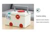 Large Portable Plastic Medicine Storage Box for Household Use