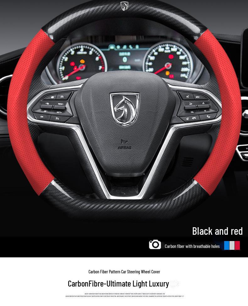 Baojun 310/330/610/630/560/730E100/510 Lenkradbezug aus Kohlefaserleder