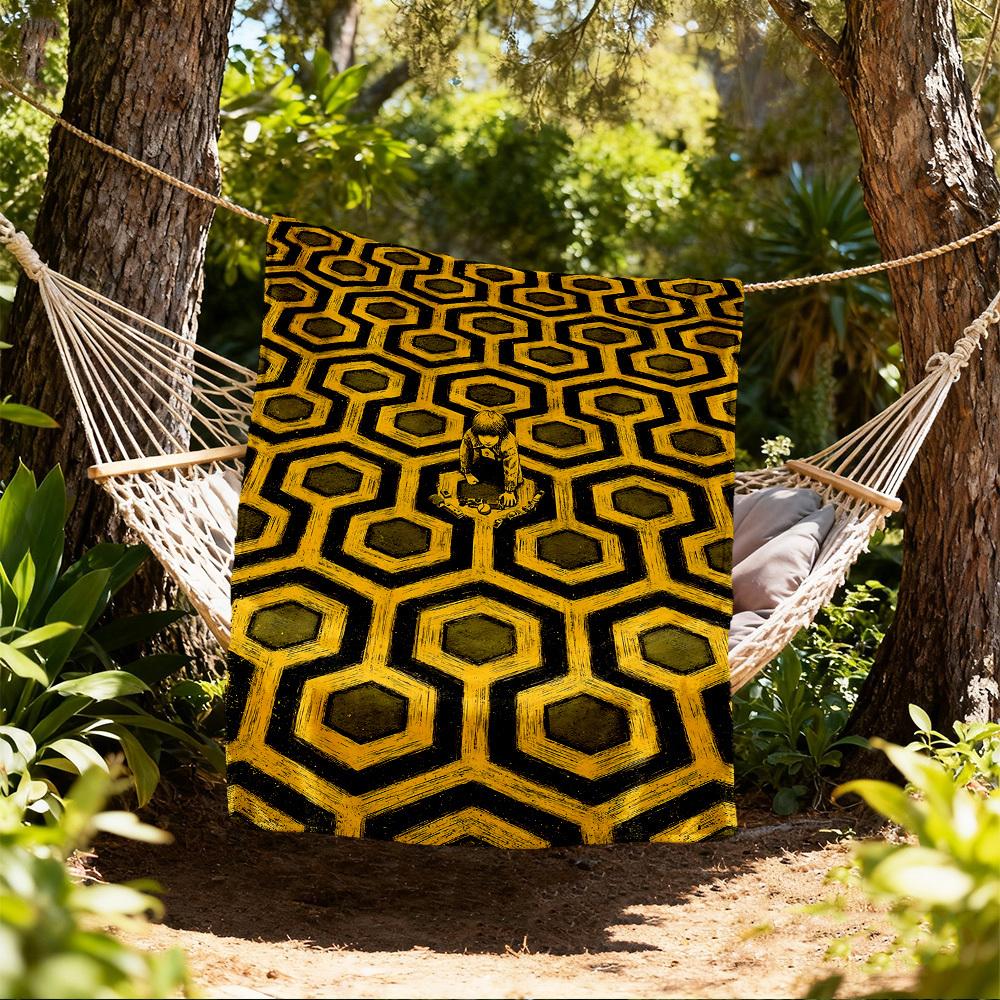 

1pc The shining Outdoor Blanket - Throw Blanket, Soft , Flannel Blankets, Living Room, Travel, Camping c1209093 80x120cm