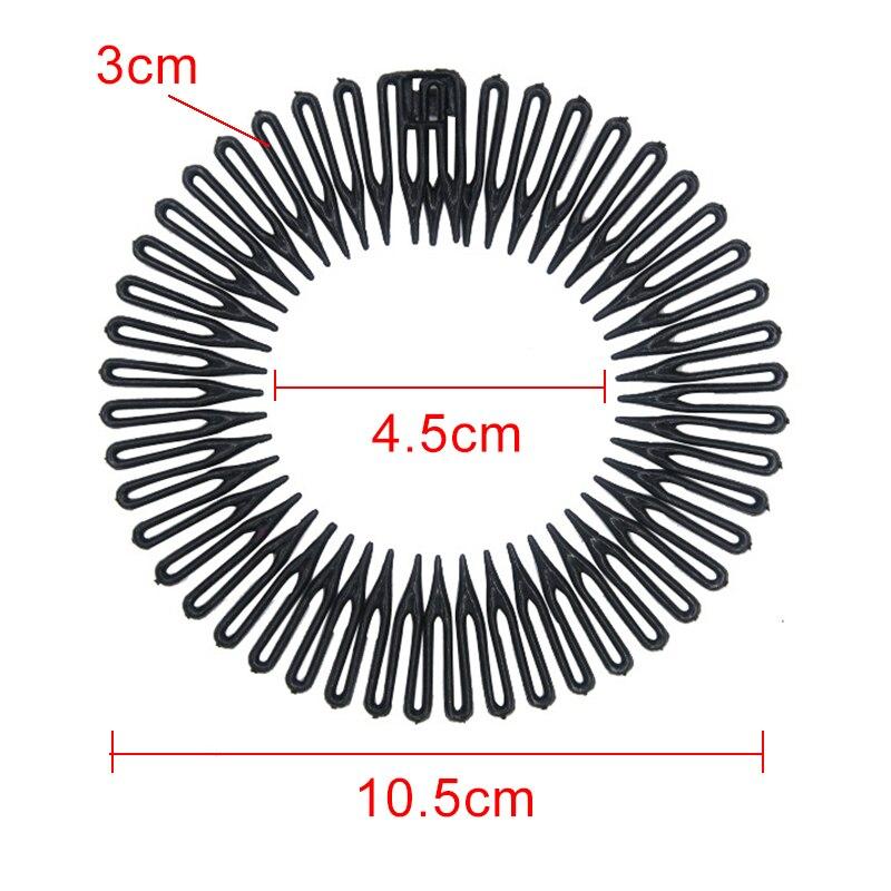 4 Fasce Per Capelli Semplici E Versatili - Cerchietti Antiscivolo In Plastica E Resina - Per Lavaggio Viso, Trucco, Sport - Colori: Nero, Bianco, Kaki, Blu
