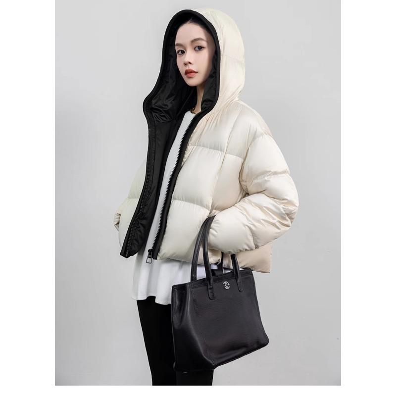 TIFICY Women's Fashion Casual Fall Winter Solid Color Print Long Sleeve Jackets & Coats Down Coats