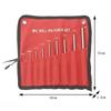 9Pcs High Hardness Steel Roll Pin Punch Set Carrying Case Professional Grade Hollow End Punch Hand Tool Pin Removing Tool