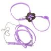 Lizard Reptile Lizard Harness Adjustable Walking   Control Traction Rope for Reptiles Outdoor Carrying WalkingPurple