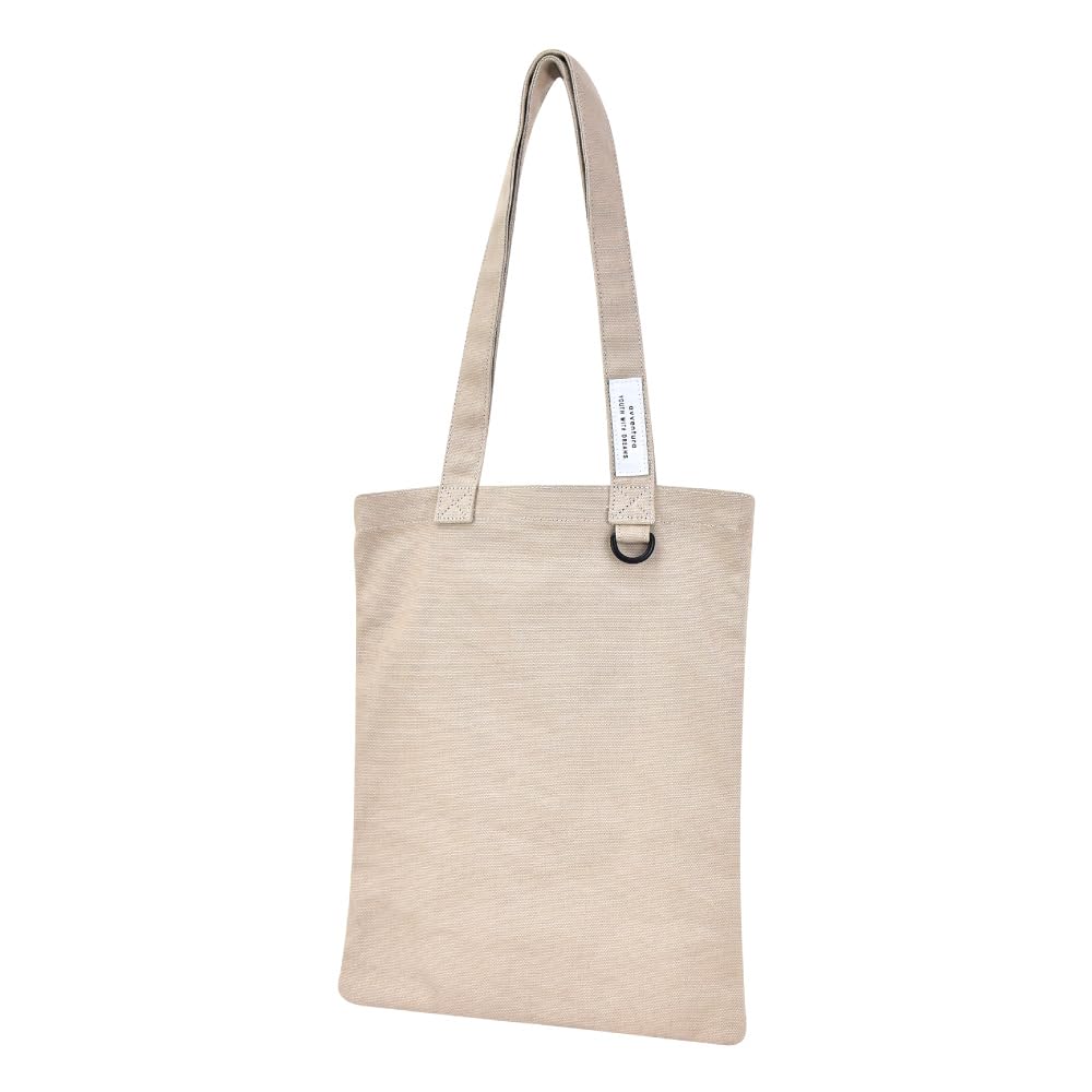 

Tote shoulder beige [Aventura] bag, canvas, plain, black, canvas, A4, vertical, bag, tablet, iPad, casual, 0017, women s,