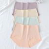Pure Cotton Antibacterial High-Waisted Tummy Control Butt-Lifting Seamless Plus Size Women's Panties with Breathable Cotton Crotch