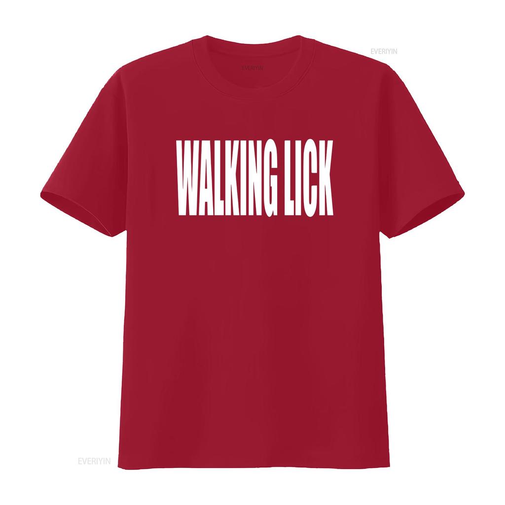 Cool Gothic Streetwear Walking Luck Bold Black White Letter Print Casual T Shirt Vintage Washed Homme Fashion Stylish