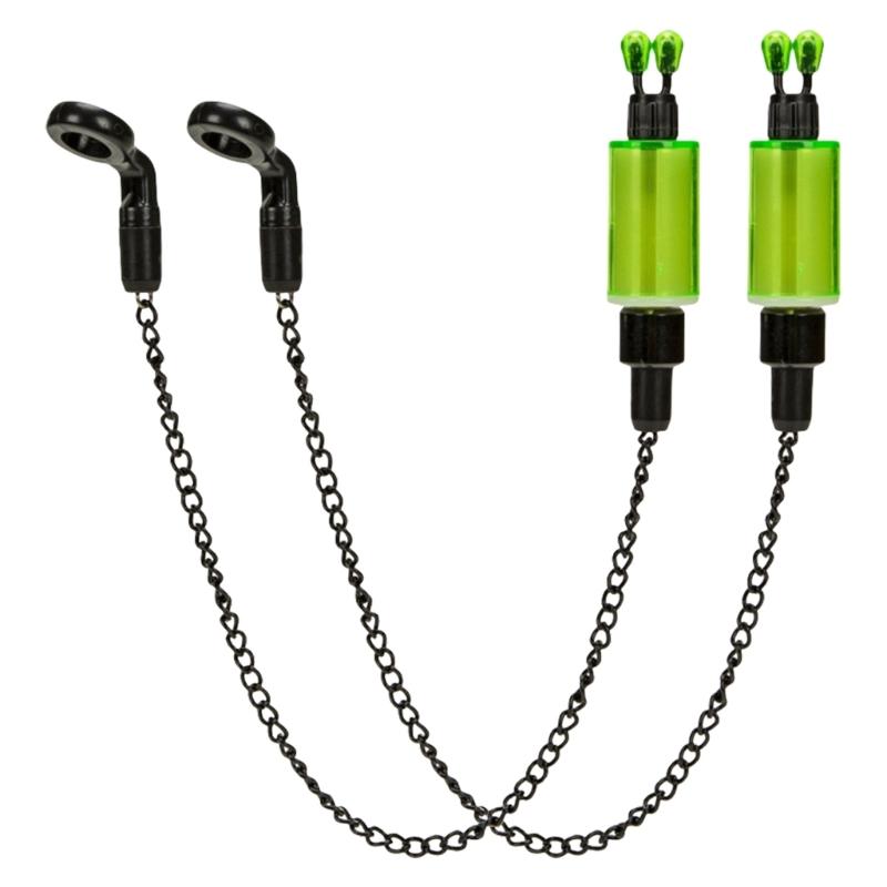 

2pcs Carp Fishing Swingers Alarm Swingers Chain Indicator Carp Bites Indicator Fishing Tackle Bites Alarm Bobbins Hanger зелёный