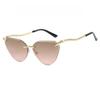 Frameless Cat's Eye Ladies Fashion Sunglasses Personalized Snake Leg Design Babes Suitable Street Party Accessories