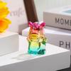 Year of the Horse 2026 Crystal Figurine, Zodiac Horse Glass Sculpture for Desktop Decor,Chinese Liuli Art Fengshui Ornament