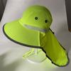 High Visibility Fluorescent Color Fisherman Hat Wide Brims Sunshade Hat with Sun Protections For Outdoor Enthusiasts