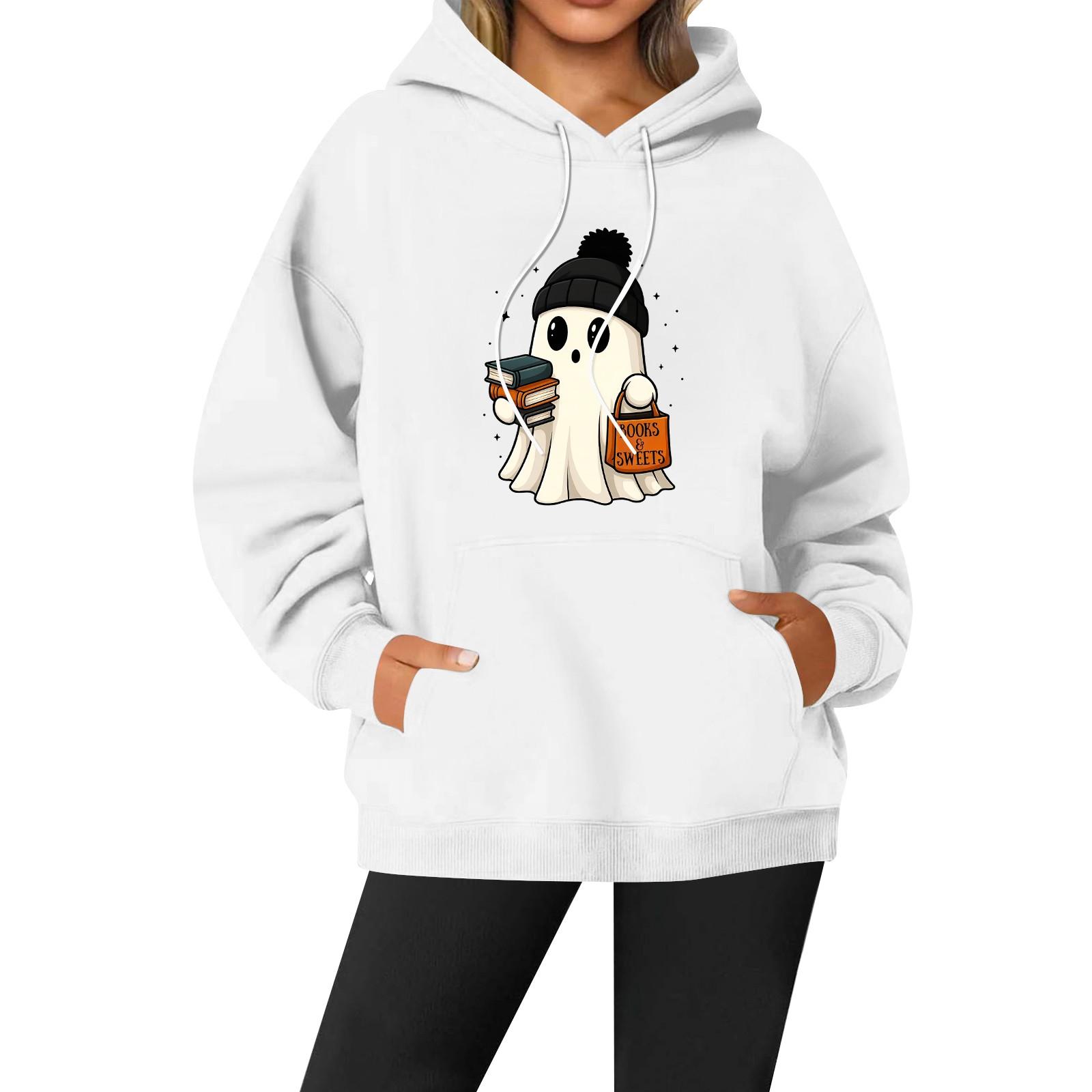 

Женская повседневная модная однотонная толстовка с капюшоном и принтом регби с длинными рукавами L