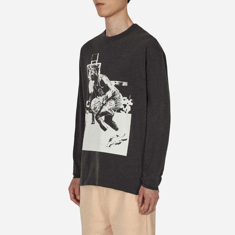 Air Jordan X Union M J Long-Sleeve T-Shirt (Asia Sizing) Off Noir Unisex Tops Black DM2842-045