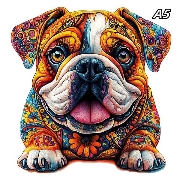 Irregular Puppy Animal Wooden Puzzle for Adult Children Gift Brain Teaser Game Fantasy Dog Christmas Present Box Puzzles Toys