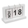 Vintage Flip Calendar Turn Page Month Date Display Wooden Desk Calendar Ornament for Home