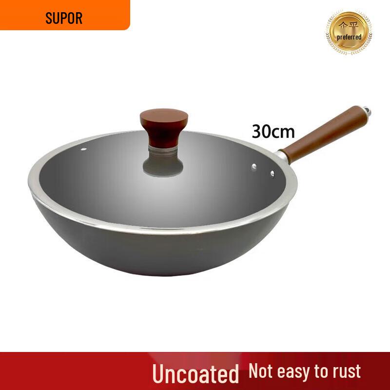 SUPOR Core Iron II Rust-Resistant Coating-Free Wok 30cm