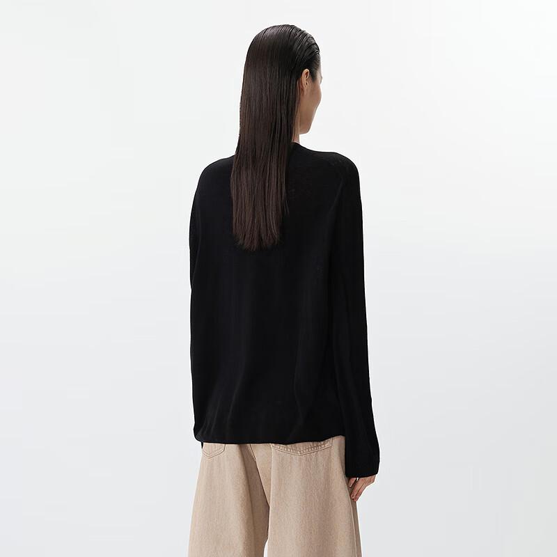 JNBY Women's 100% Wool Round Neck Pullover Sweater