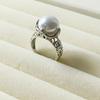 Vintage Chinese Filigree Flower Ring for Women