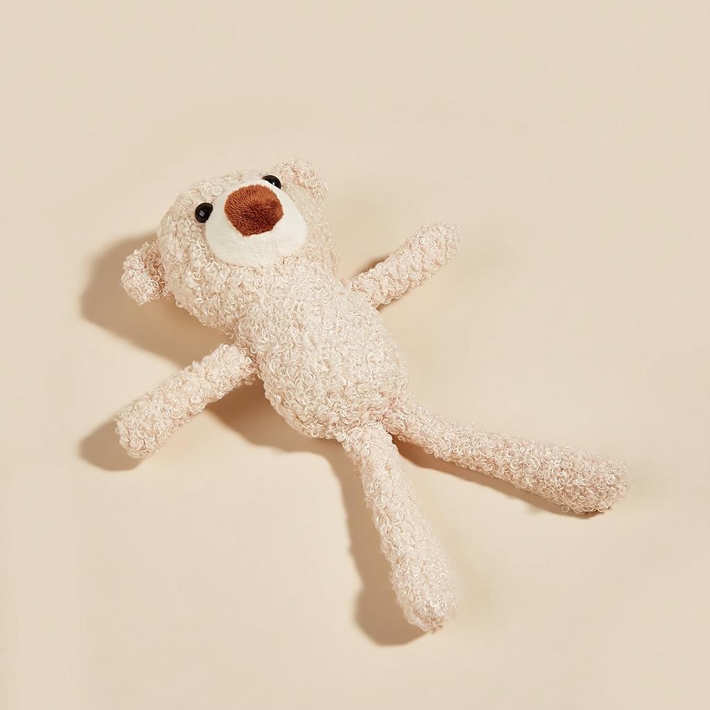 1/2pcs Calming Mini Bear Stuffed Toy For Dogs And Cats