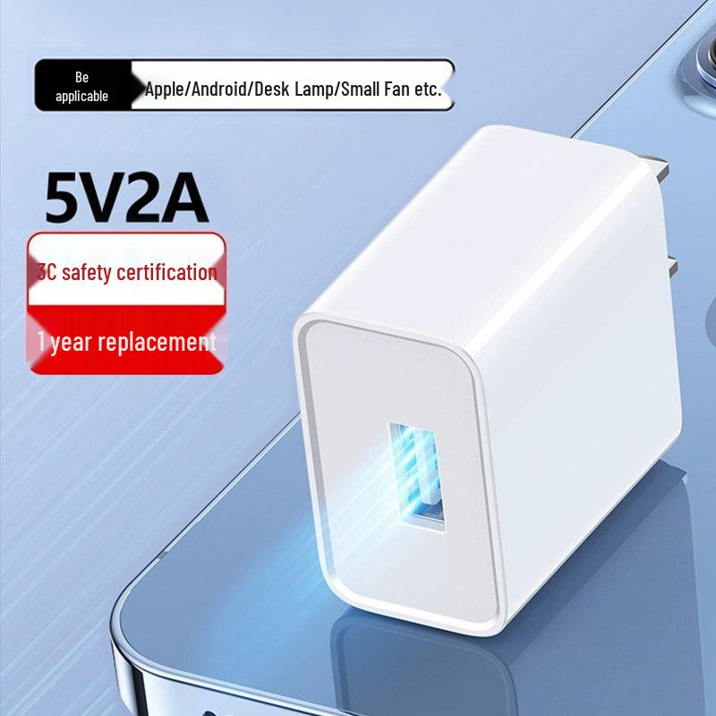 Universal Android Charger Type-C Sound Card 5V2A/5V1A Fast Charge USB Plug