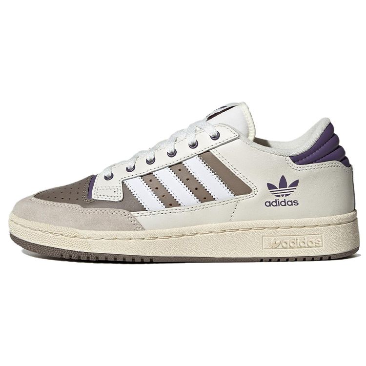 Adidas Originals Centennial 85 Leather Suede Low-Top Sneakers Unisex Sneakers White Purple Gray IE2369