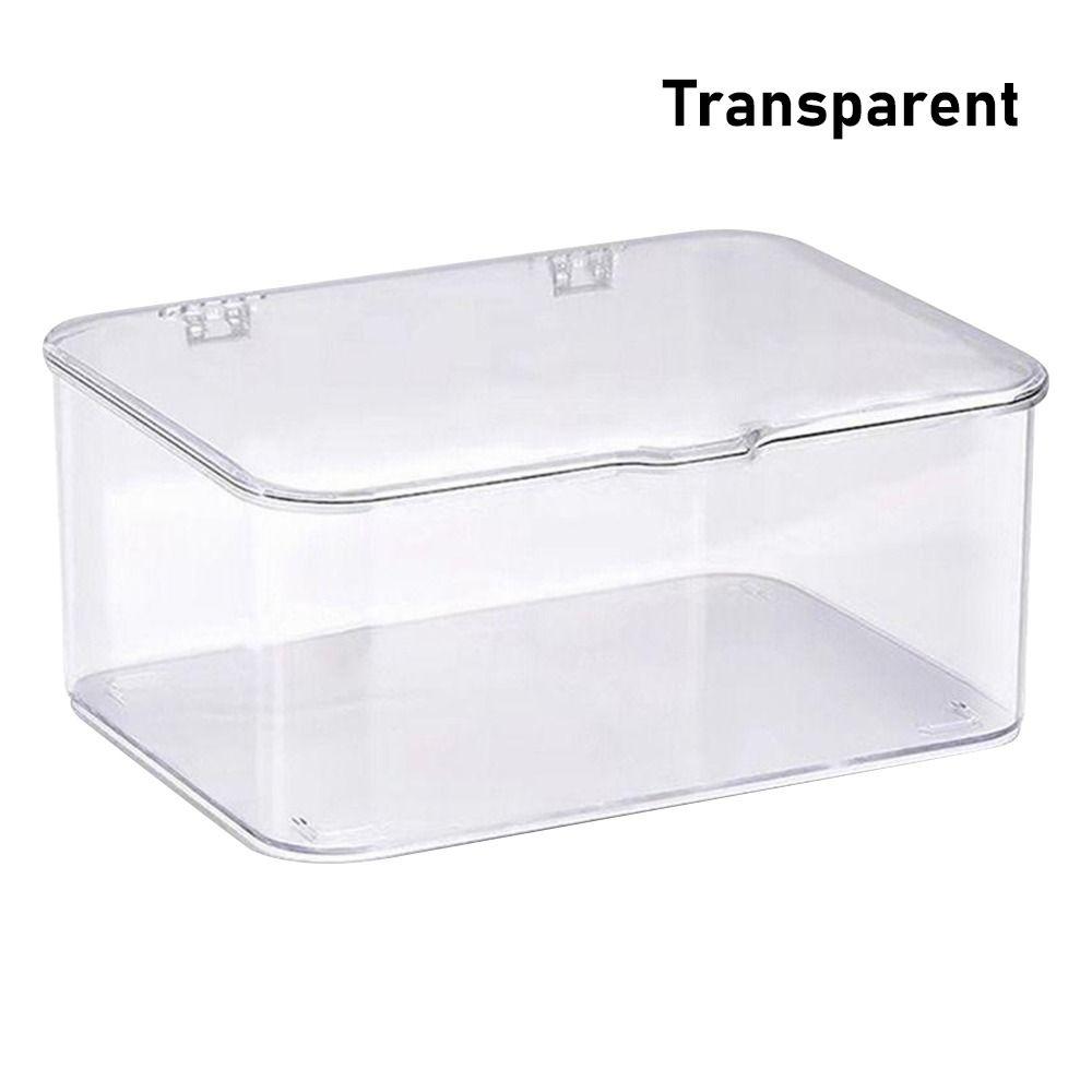 

1Pcs Large Capacity Mask Storage Box Transparent Drug Storage Case Pill Jewelery Earrings Cosmetics Transparent