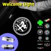 2PCS For LED Car Door Welcome Light Laser Projector Emblem Logo 159 166 GT Mito Stelvio Brera Spider Giulietta Giulia