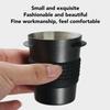 Dosing Cup Stainless Steel Coffee Powder Catcher Mug with Puck Screen for Coffee Maker Black 53mm / 2.08in